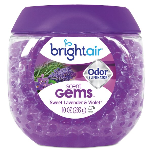 Bright Air Scent Gems Odor Eliminator, Sweet Lavender & Violet, 10 oz 900426